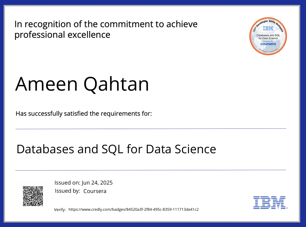 قواعد البيانات وSQL لعلم البيانات